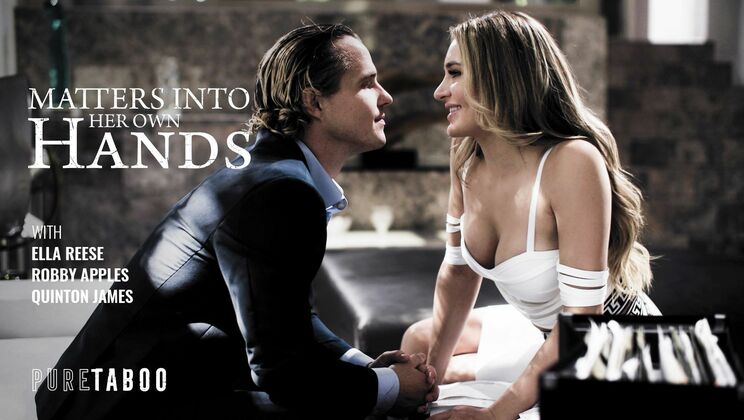 [PureTaboo] - Blonde Bombshell with a Beautiful Ass - Quinton James - Ella Reese - Robby Apples