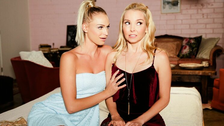 Blonde Stepmom's Mystery Job