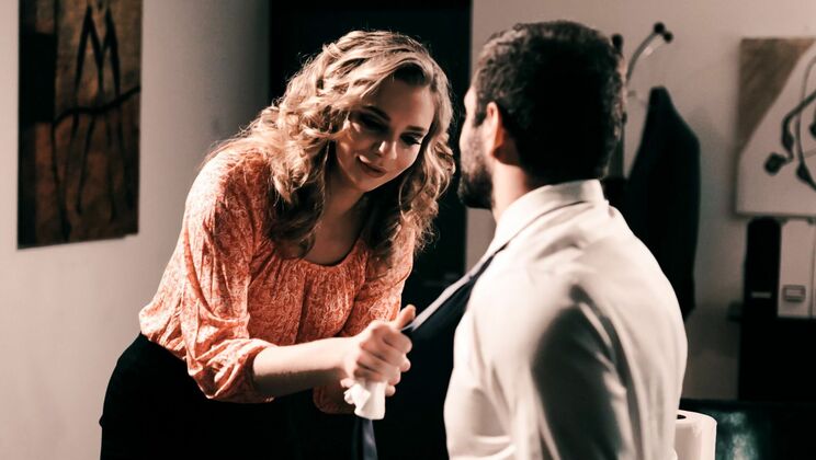 Brunette Office Girl Gets Naughty