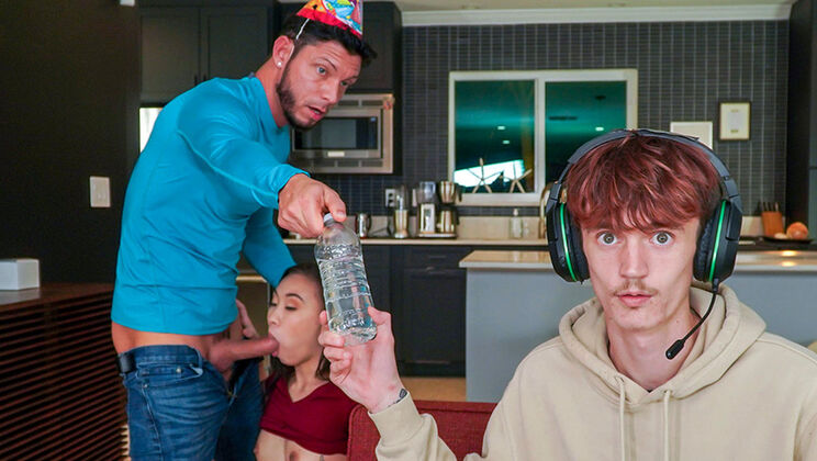 [BangBros18] - Surprise Her Birthday with Shaved Teen Missionary and Blowjob - Tyler Steel - Kimmy Kimm