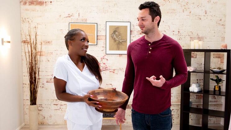 [NuruMassage] - Daya Knight’s Massage Ends with a Titty Fuck - Daya Knight - Brad Sterling