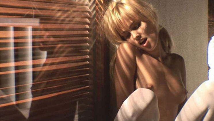 [WowGirls] - Sasha, Blonde and Hairy, in Lingerie - Sasha