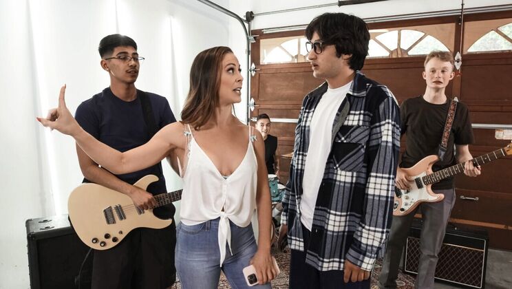 [Brazzers] - Big Tit MILF Cherie Deville Takes Double Dicks - MMF Threesome Action