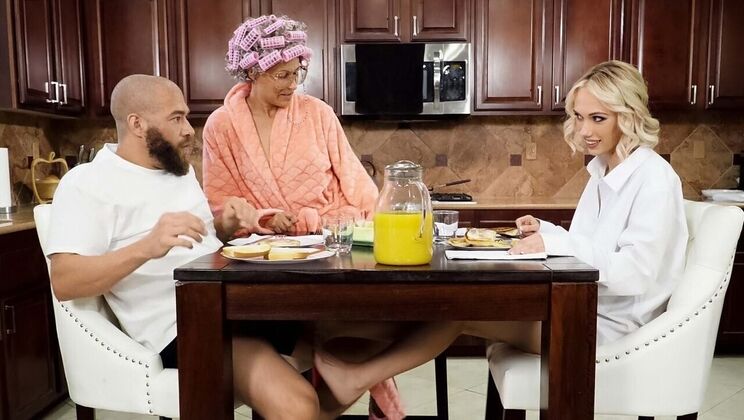 Sky Pierce Gets Oily and Naughty in the Morning