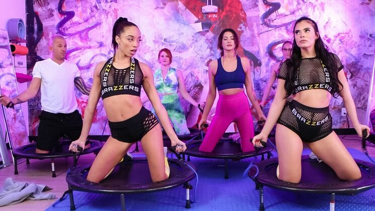 [Brazzers] - Thong-Clad Babes Take Turns Riding - Squirt & Spanking - Violet Starr - Scott Nails - Alexis Tae