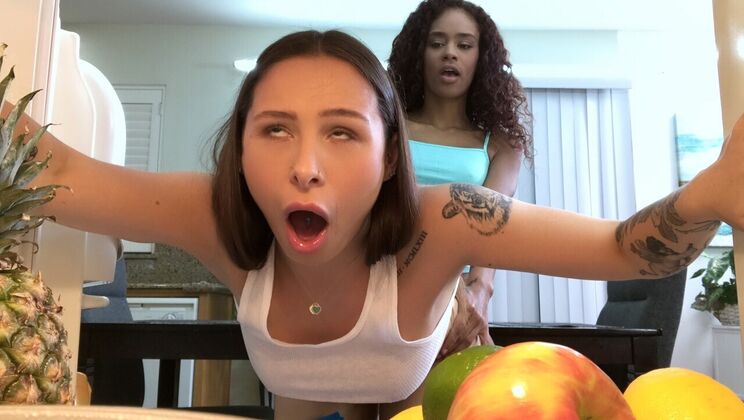 [Brazzers] - Natural Tits Lesbian Strap-On: Cheating Wives Go Hard - Scarlit Scandal - Mia Moore