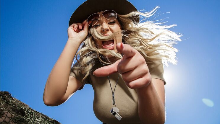 [Brazzers] - Blonde Military MILF Sucks & Rides Big Cock - Olivia Austin - Justin Hunt