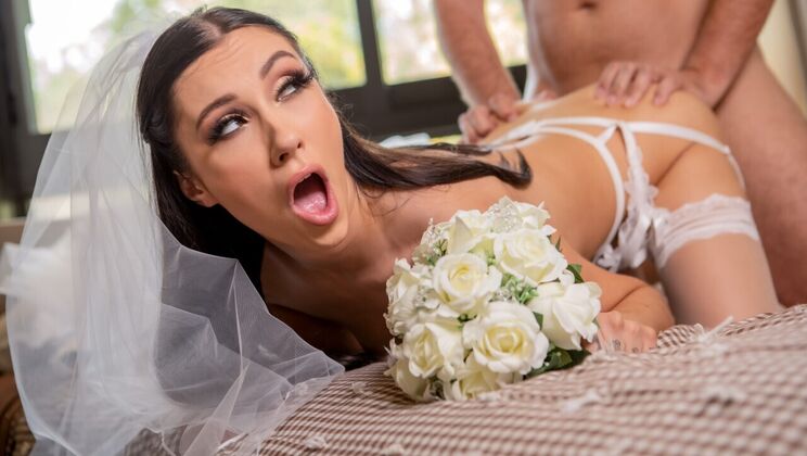 [Brazzers] - Runaway Bride Gets Pounded by Big Cock