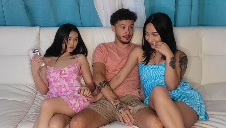 [TeensLoveHugeCocks] - Asian Threesome Fun with Lulu Chu, Avery Black, and Apollo Banks