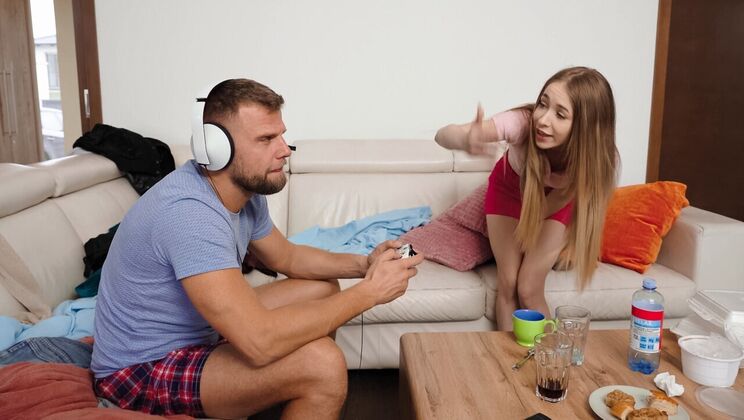 [TeensLoveHugeCocks] -  Doggystyle in Clean Home