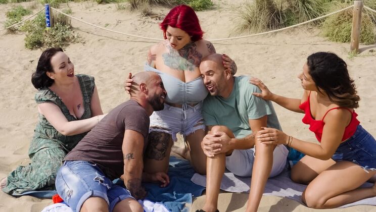 [MonsterCurves] - Threesome Beach Party