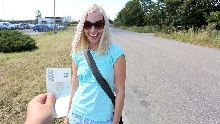 POV Fuck with a Sexy Outdoor Blonde