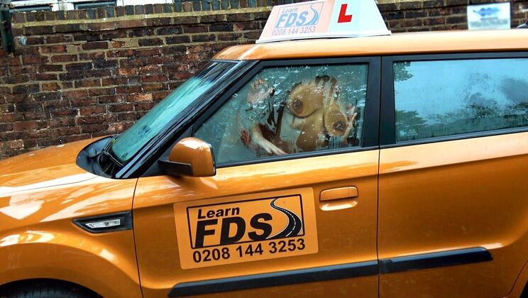 [FakeDrivingSchool] - Ryan Ryder Teaches a Young Black Girl - Ryan Ryder