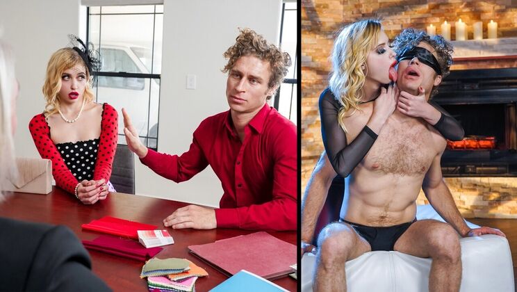 [LookAtHerNow] - Blonde and Brunette Sex Scenes</v> -> replaced with <v>Blonde Chloe Cherry in Sexy Poses - Chloe Cherry - Michael Vegas