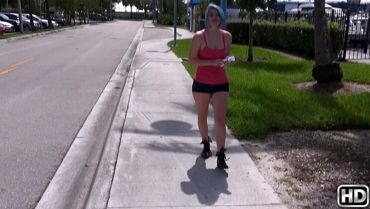 [StreetBlowJobs] - Ava Steel's Facial After Cumshot - Ava Steel - Bruno Dickens