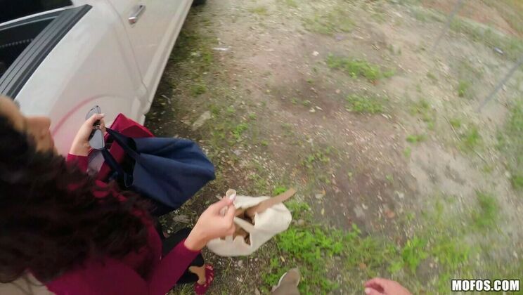 [StrandedTeens] - Big Natural Tits Latina Gets Missionary & Blowjob in Backseat Adventure - Sean Lawless - Gabriela Lopez