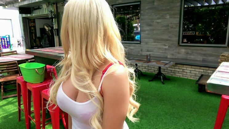 [PublicPickups] - Blonde Babe Rides Cock in Reverse - Tony Rubino - Aspen Romanoff