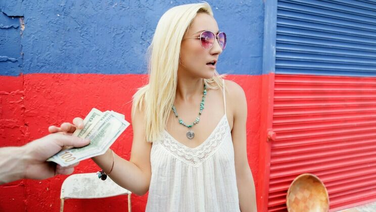 [PublicPickups] - Jade Amber's Public Blowjob - Brick Danger - Jade Amber