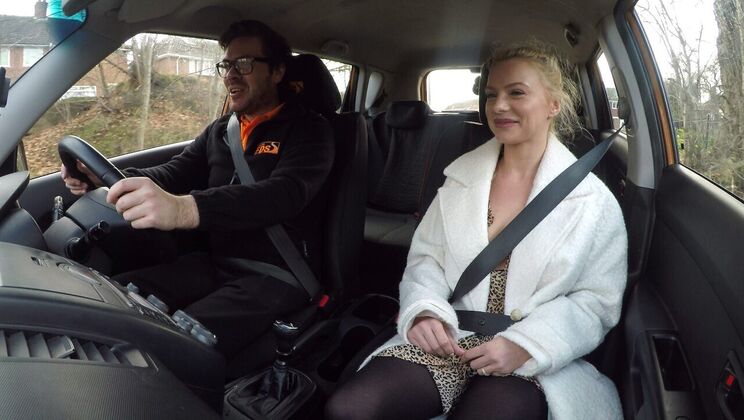 Blonde Polish Girl's Driving School Sex