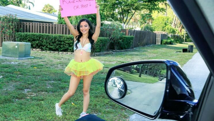 [StrandedTeens] - Ebony Seductress Goes Crazy in the Open - Tony Rubino - Maya Bijou