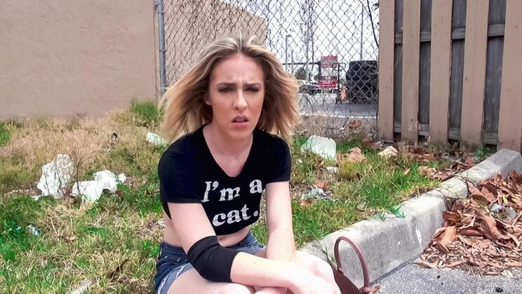 [StreetBlowJobs] - Blonde Cheats with Tattooed Lover in Car - Tyler Steel - Bonnie Grey