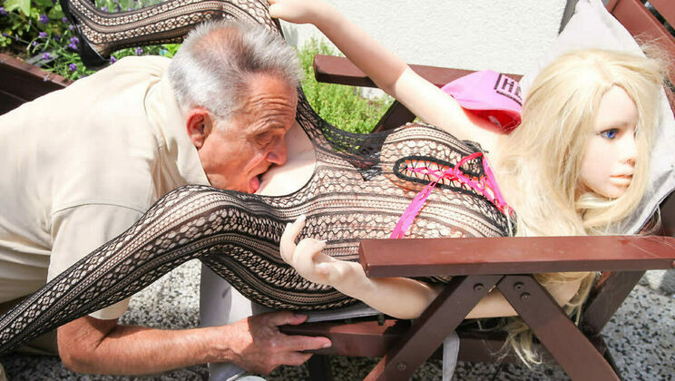 Old Man Fucks Sex Doll
