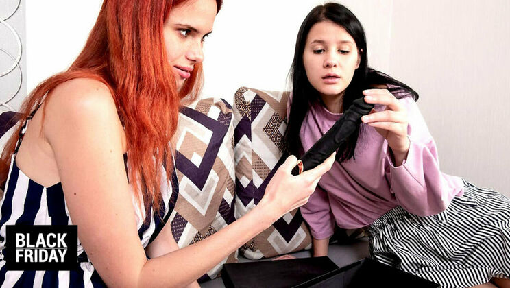 [ClubSweethearts] - Shaved Teens Play Blindfolded on Black Friday - Angel Rai - Viola Weber