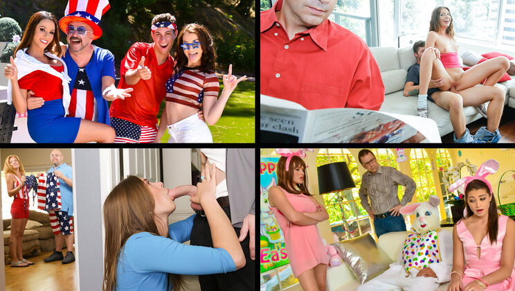 [TeamSkeetSelects] - Izzy Bell and Friends - Familystrokes 2 - Vanessa Cage - Izzy Bell - Ella Knox - Aaliyah Love