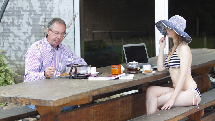 [Oldje] - Beata Undine's Close Up Pussy Licking - Hugh - Beata Undine