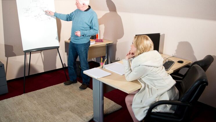 [Oldje] - Blonde Anal Experience with Nick - Nick - Alice Marshall