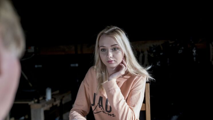 [Oldje] - Natural Tits and Deepthroat in a Card Game - Felix - Martha