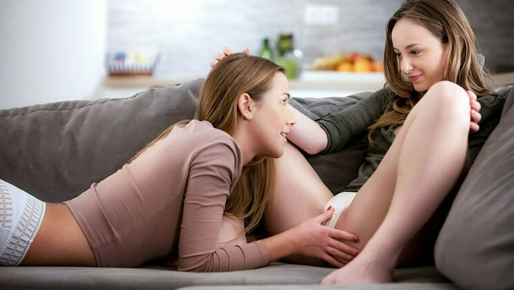 [SexArt] - Curly Hair and Natural Tits in Lesbian Sex - Alexis Crystal - Lady Bug