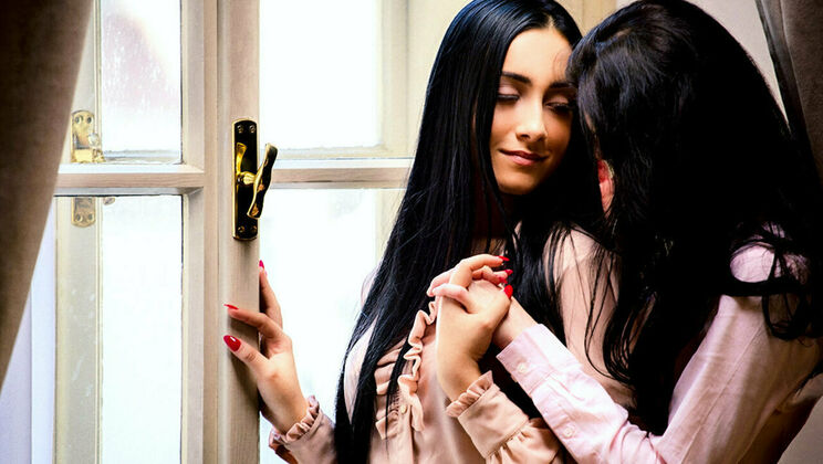 [SexArt] - Bra and Skirt Lesbian Action