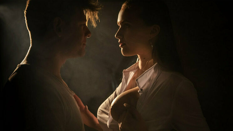 [SexArt] - Trimmed Pussy and Suspenders Fucking - Stacy Cruz - Michael Fly