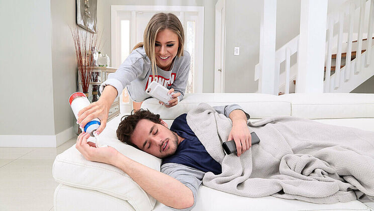 [MyGirlLovesAnal] - Blonde Anya Olsen's Small Tits and Shaved Pussy