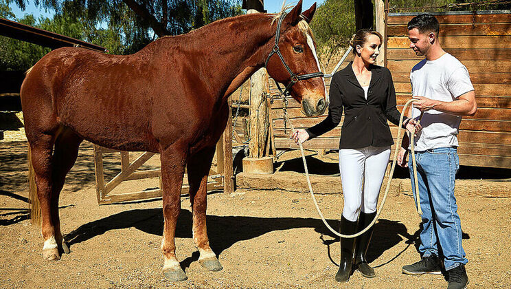 [MyFriend'sHotMom] - Seth Gamble Fucks Hot Mom Brett Rossi Outdoors