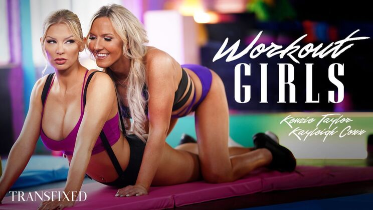 [Transfixed] - Blonde Bombshells Workout Turns Wild - Kenzie Taylor - Kayleigh Coxx