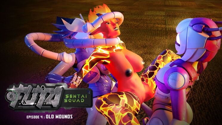 Animation of Redhead Getting Cum on Tits and Pussy