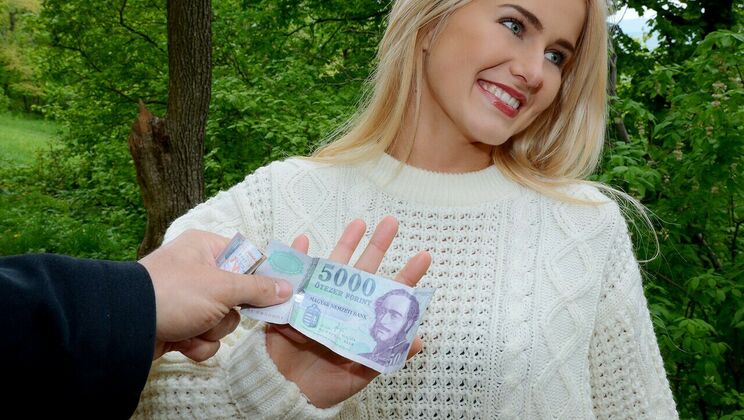 Blonde Teen Fucking Outside