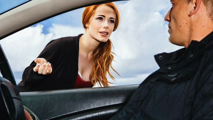 [StrandedTeens] - British Babe Ella Hughes Sucks Cock - Ella Hughes