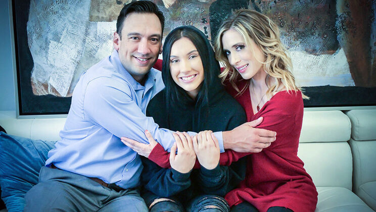 [FosterTapes] - Miniskirt MILF Seduces Teen and Guy