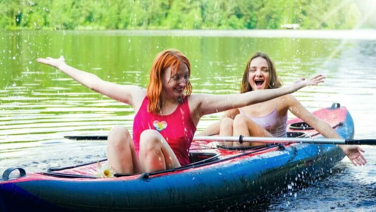 [ClubSweethearts] -  Outdoor Lesbian Action on a Kayak 