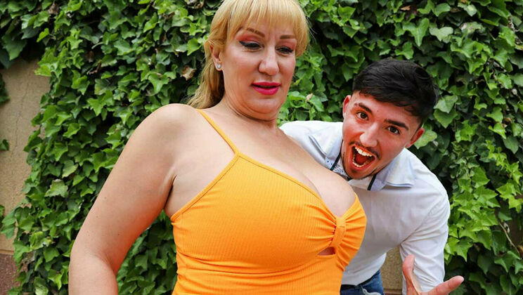 Toy Boy Fucks Mature Blonde in Doggystyle