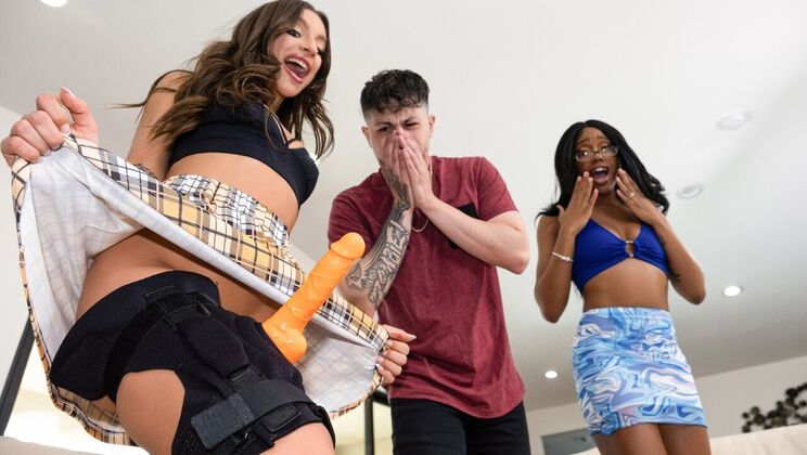 [Brazzers] - Feet Play and Strap-On Action