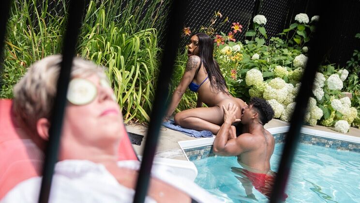 [TransAngels] - Tattooed Brunette Gets Wet Part 2 - Leilani Li - Kenzo Alvarez