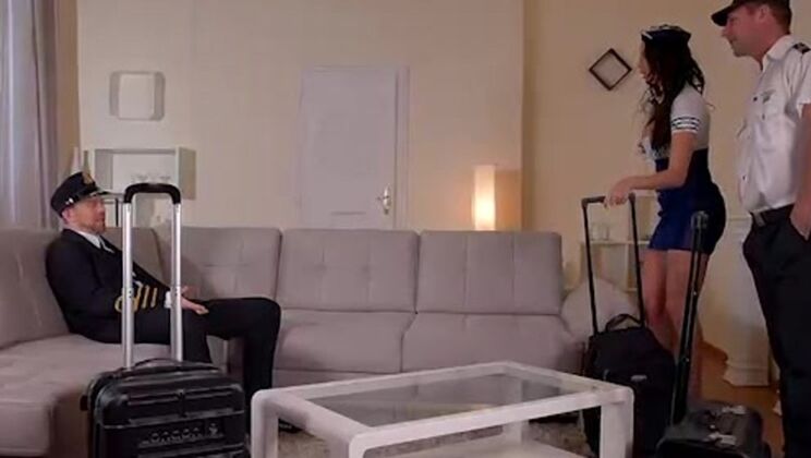 [PornWorld] - Brunette MILF Gets Double Penetrated in Hotel Room - Anissa Kate - Erik Everhard - David Perry