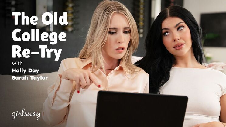 [Girlsway] - big ass blonde tries again in college