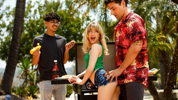 [Dilfed] - Blonde Cheats at Outdoor BBQ - Ryan Driller - Diego Perez - Demi Hawks