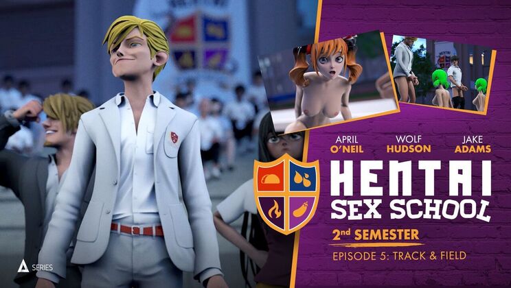 [AdultTimeAnimation] - Interracial Threesome with Stockings & Uniforms - Kira Noir - Jake Adams - Whitney Wright - April Oneil - Wolf Hudson - Serene Siren