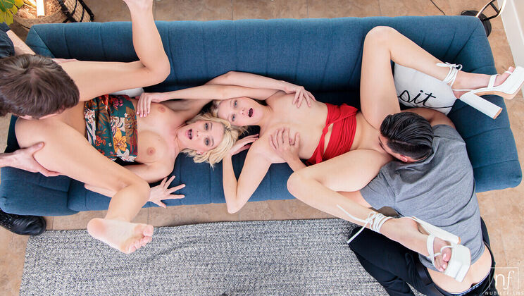 [NubileFilms] - Blonde on Blonde Action with Kenna and Skyler - Kenna James - Chad Alva - Skyler Storm - Tony Fontana